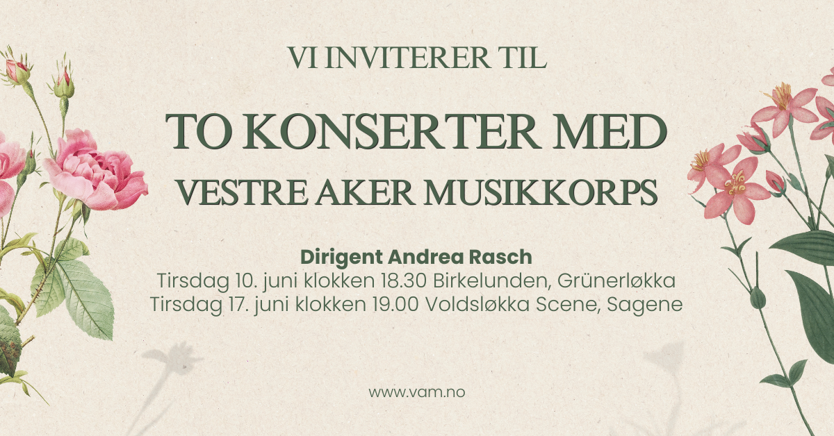 Bli med oss på TO konserter med Andrea Rasch!